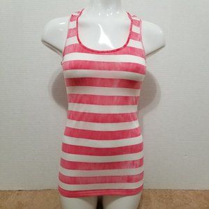 OP top Medium 7/9 strappy watercolor striped tank sleeveless summer